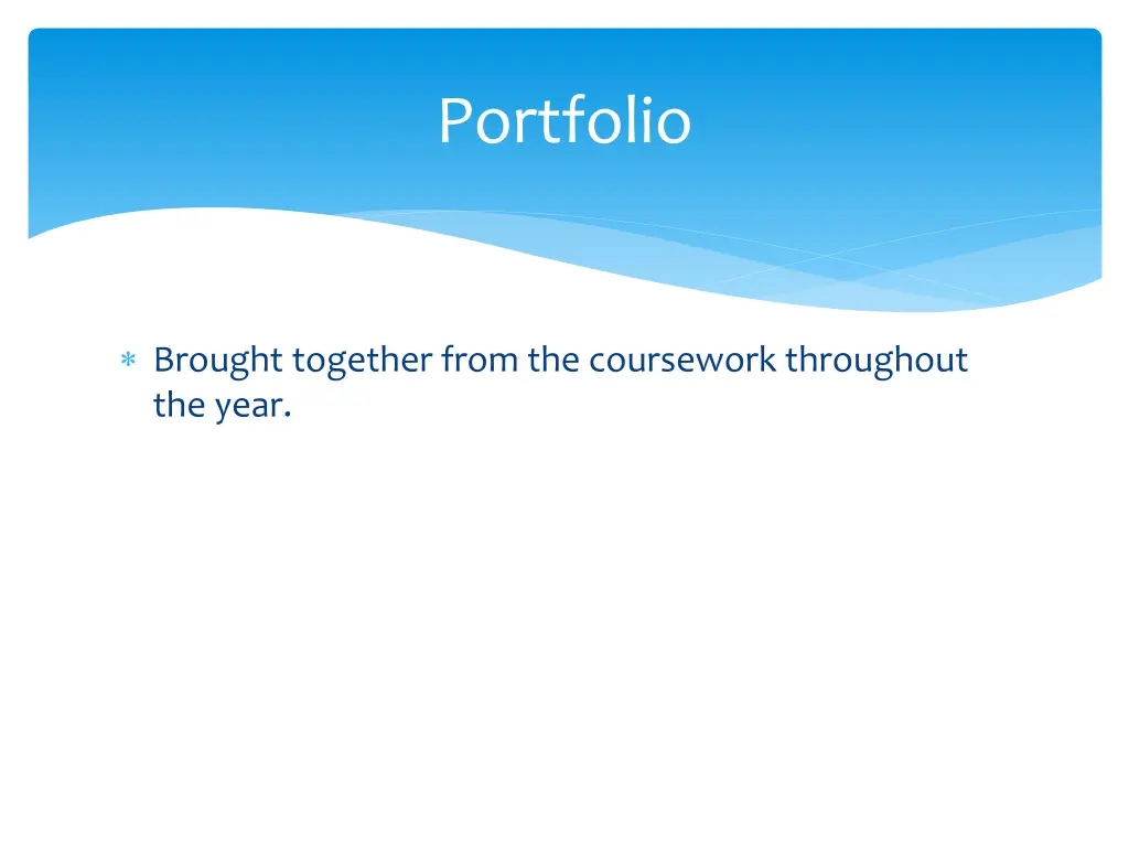 portfolio