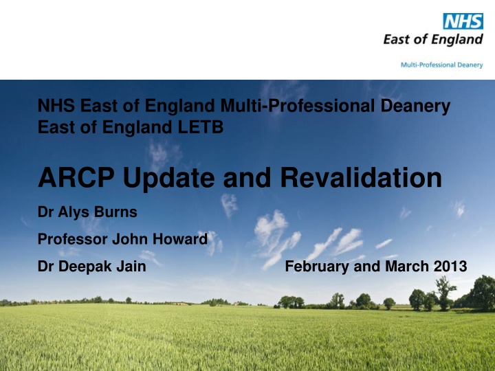 nhs east of england multi professional deanery