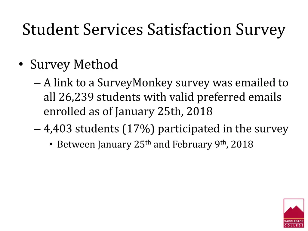 student services satisfaction survey 1