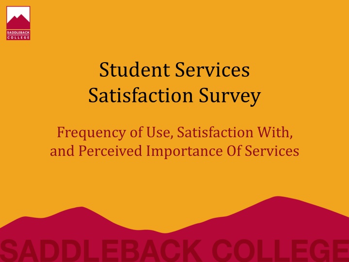student services satisfaction survey