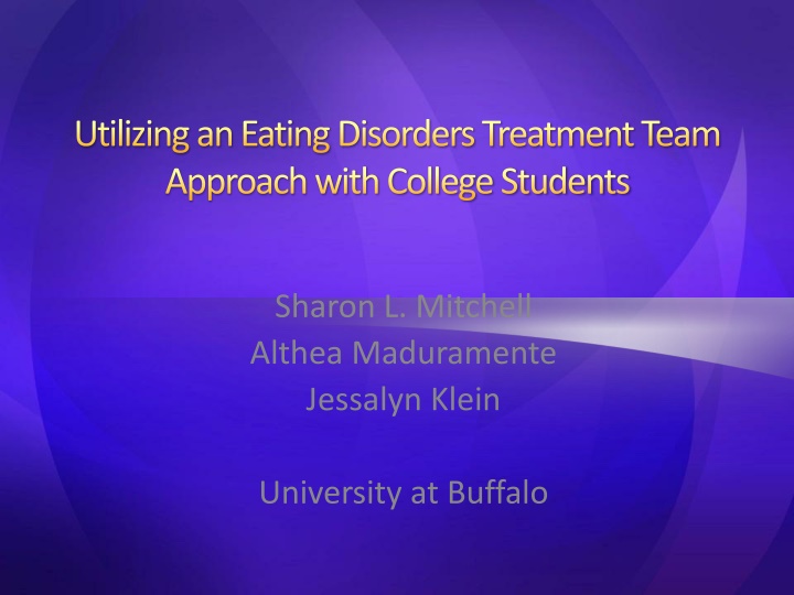 utilizing an eating disorders treatment team