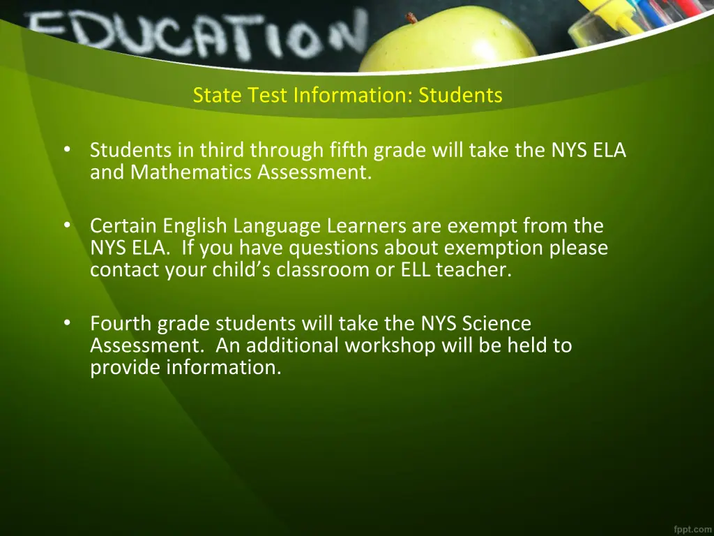 state test information students