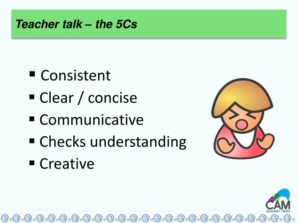 teacher talk the 5cs