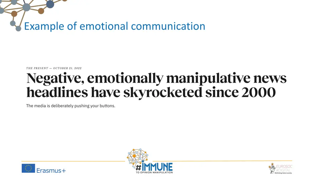 example of emotional communication