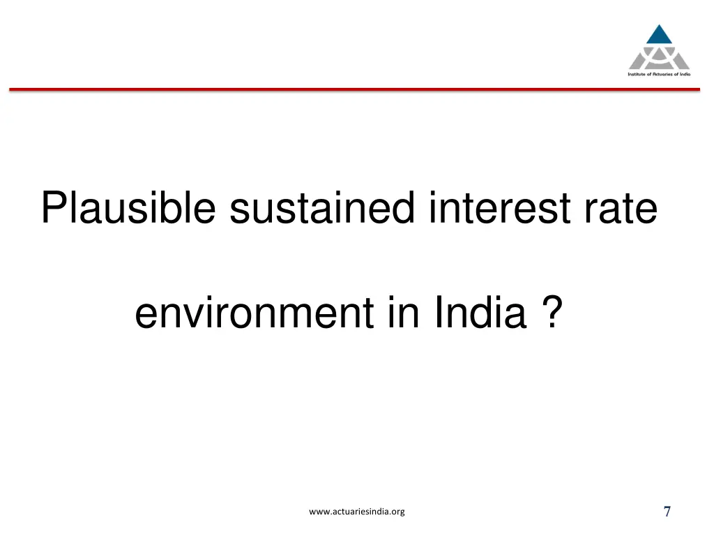 plausible sustained interest rate