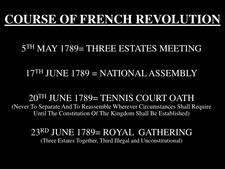 course of french revolution