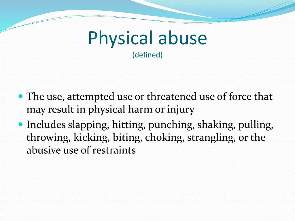 physical abuse defined