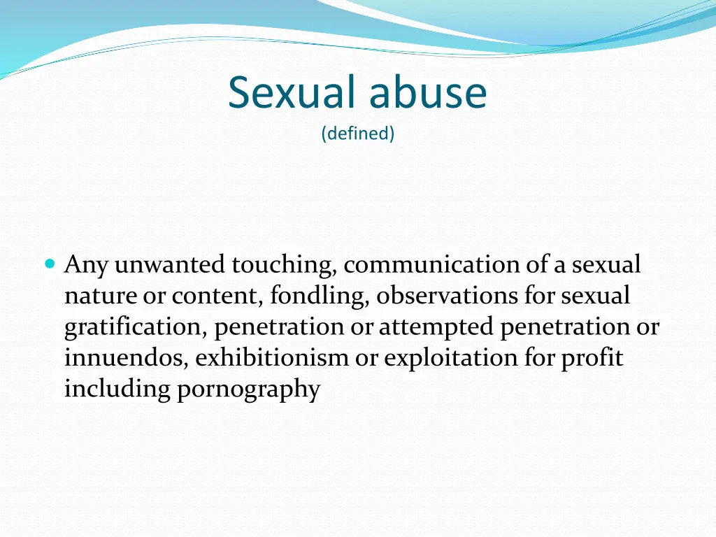 sexual abuse defined