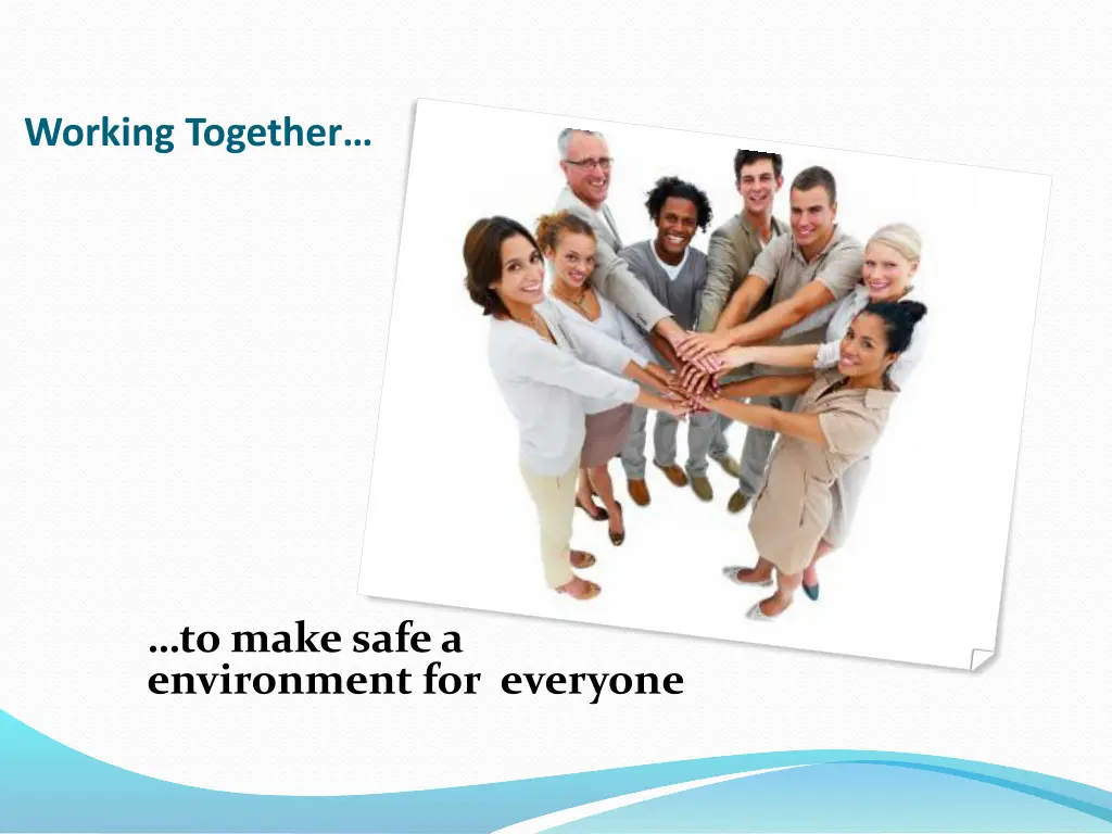 working together