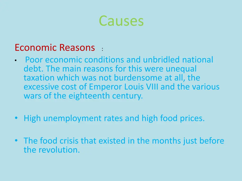 causes