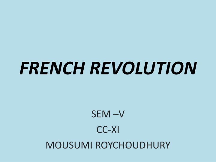 french revolution