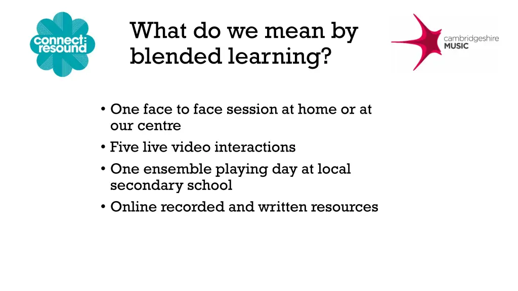 what do we mean by blended learning