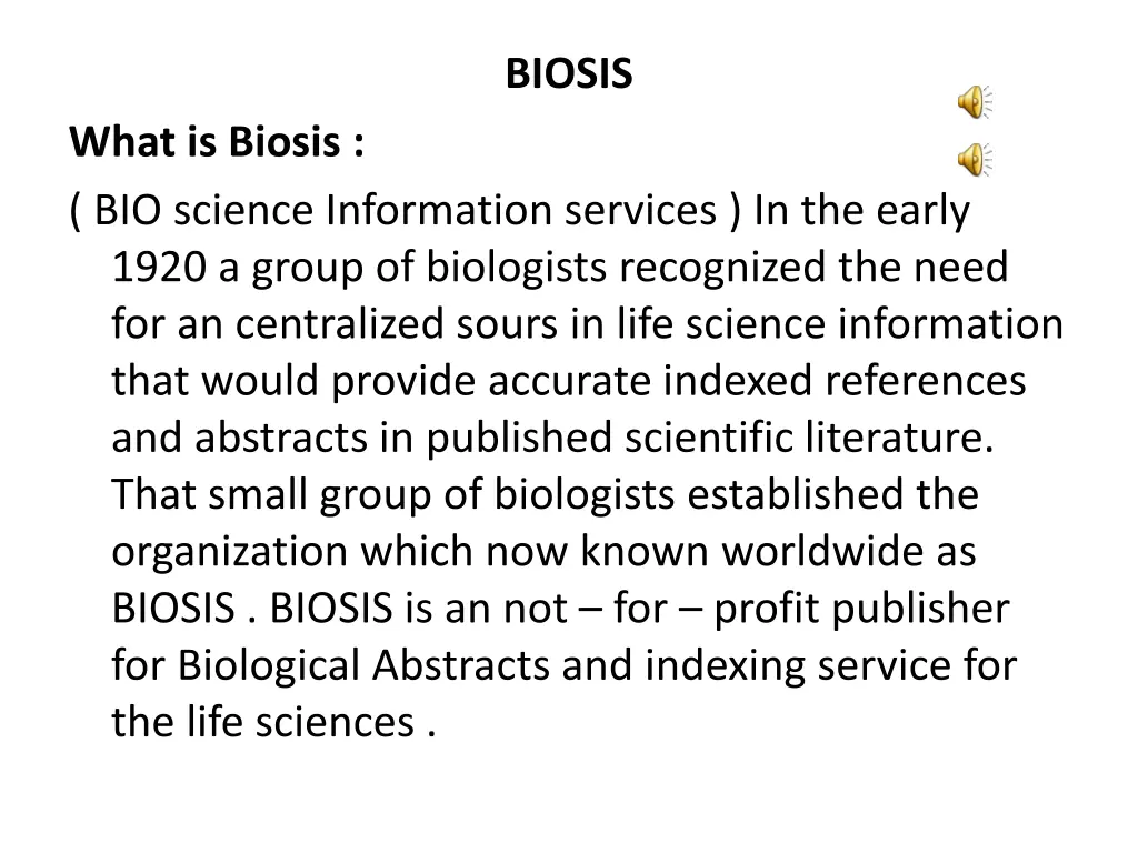 biosis