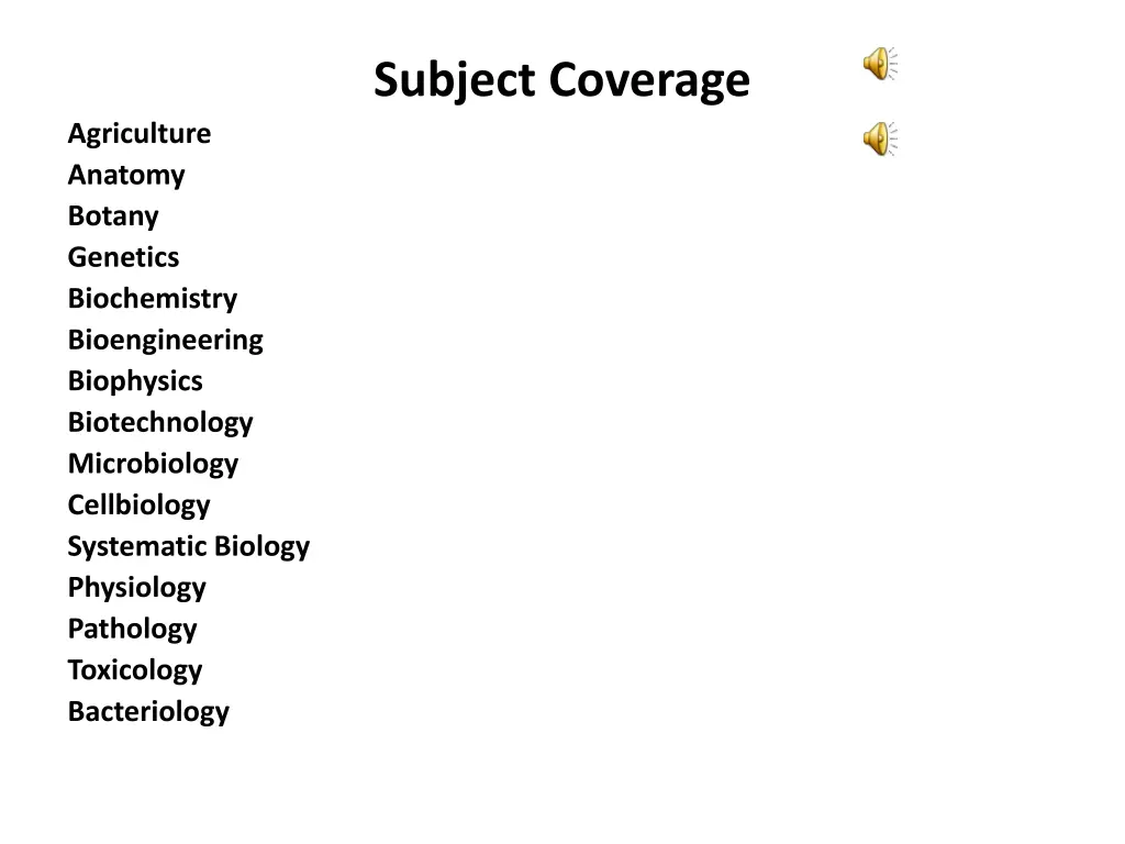 subject coverage
