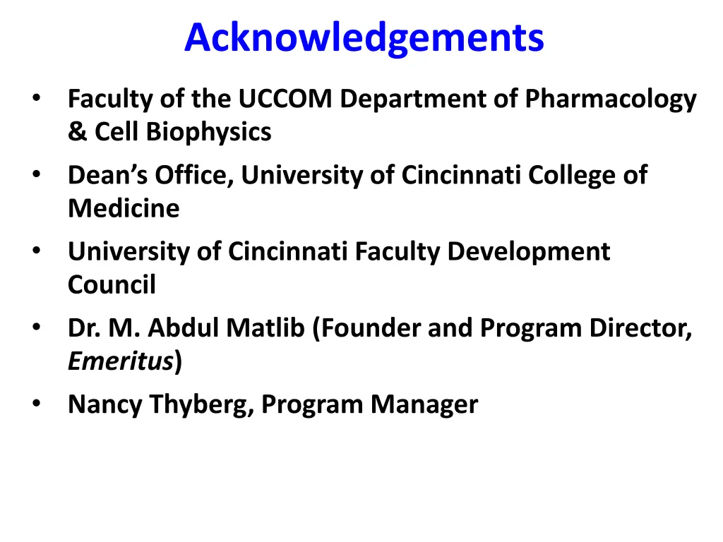 acknowledgements