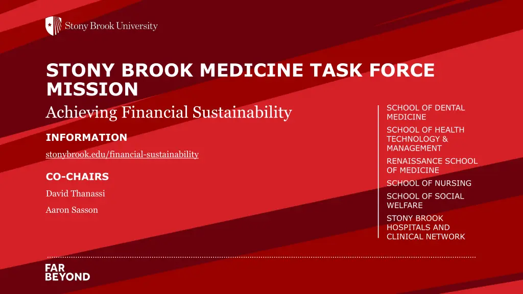 stony brook medicine task force mission