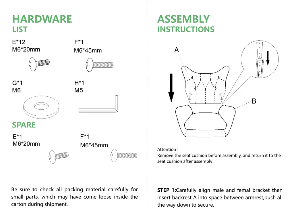 assembly instructions