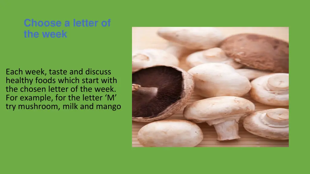 choose a letter of the week
