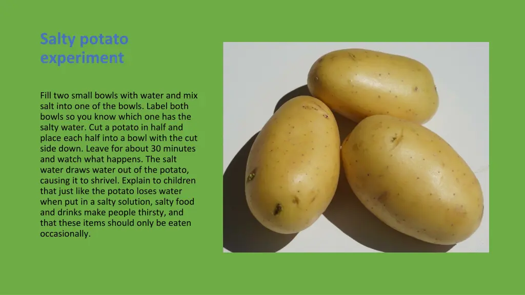 salty potato experiment