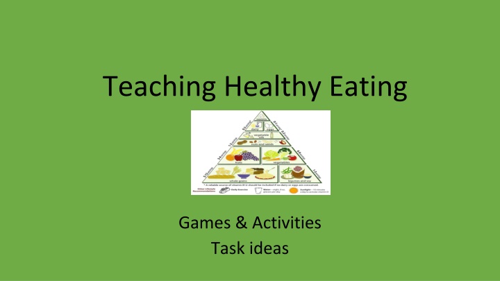 teaching healthy eating