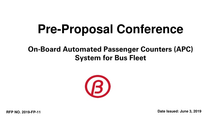 pre proposal conference