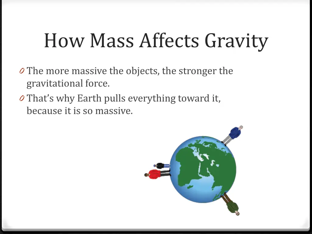 how mass affects gravity