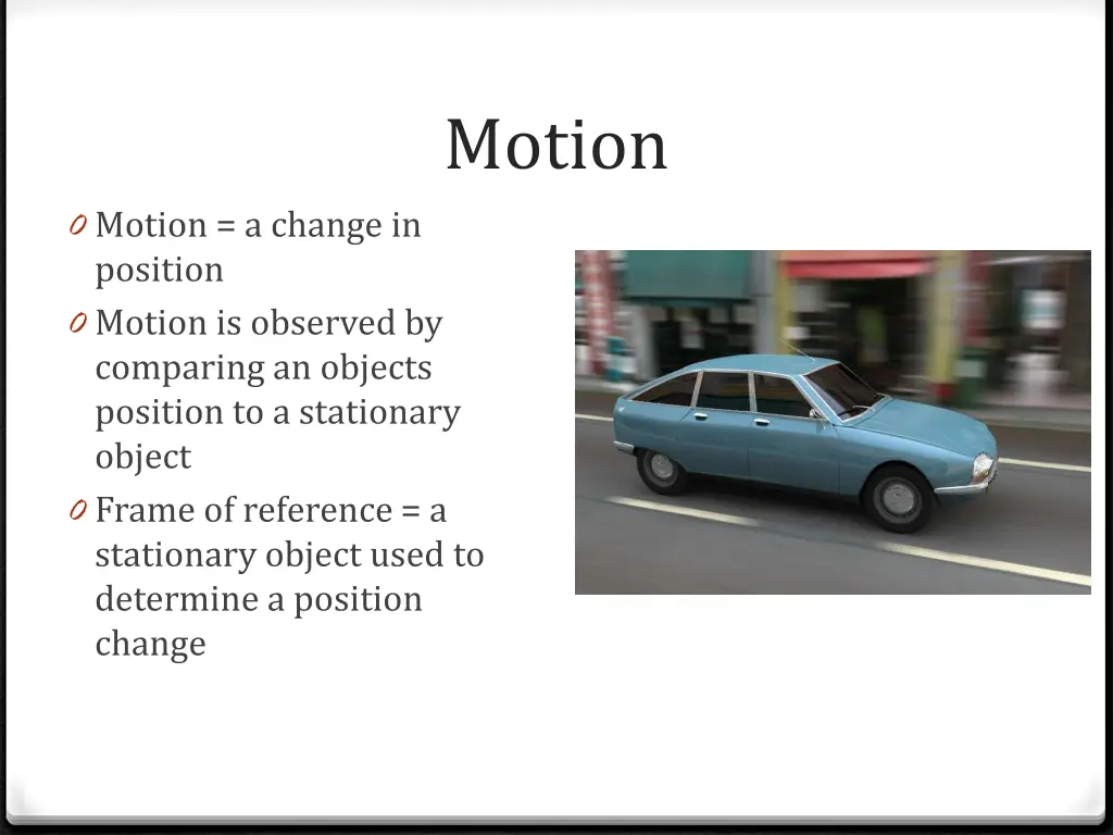 motion