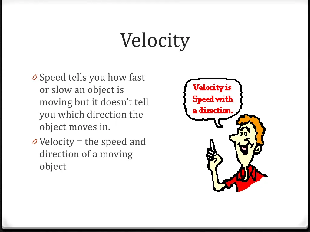 velocity