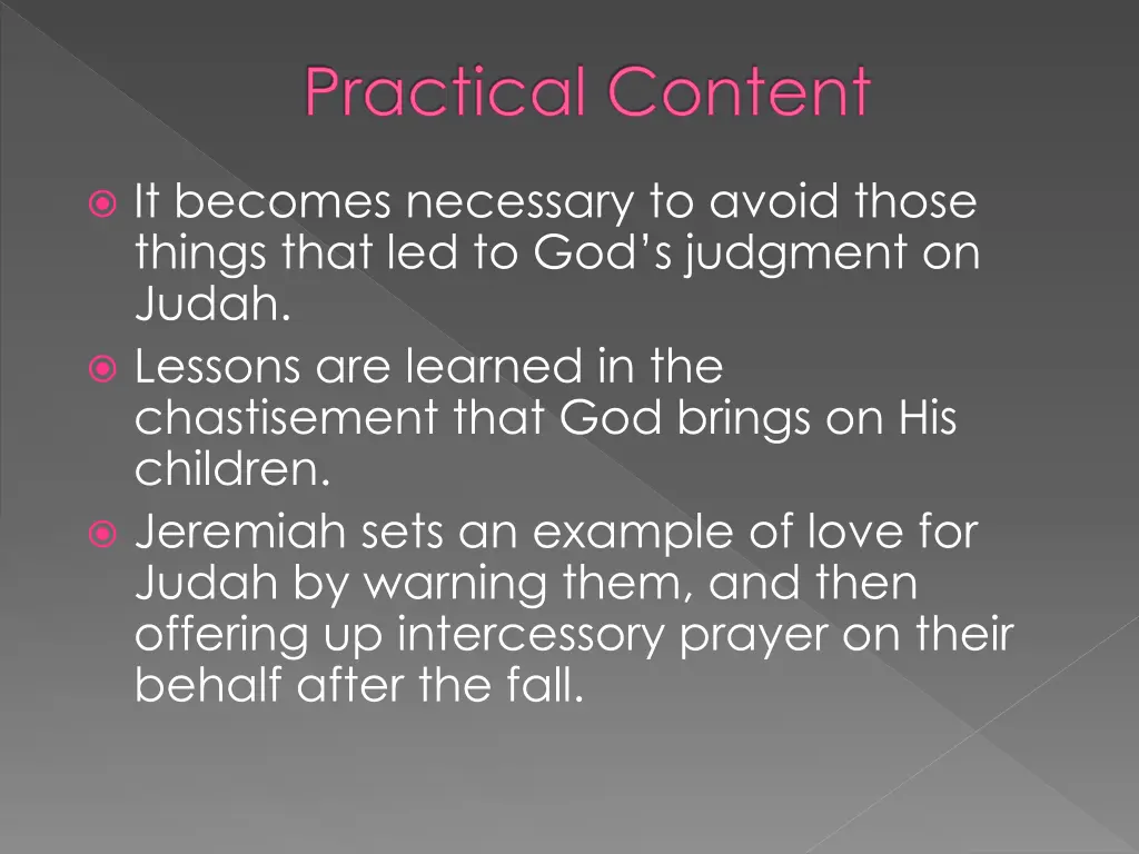 practical content