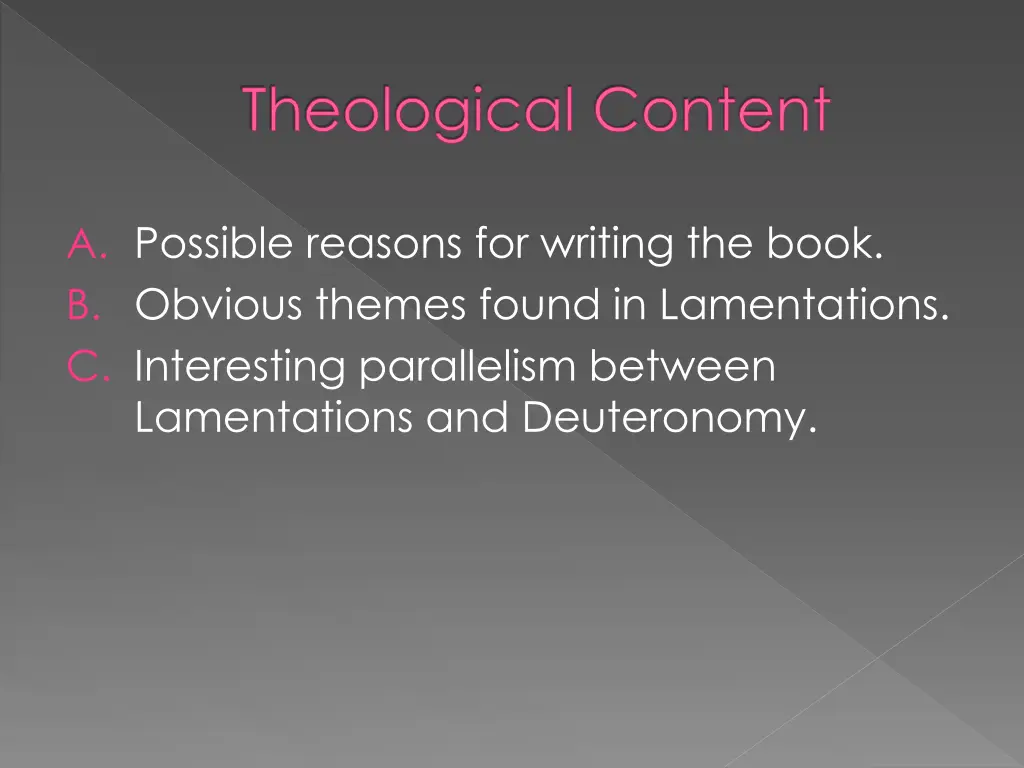 theological content