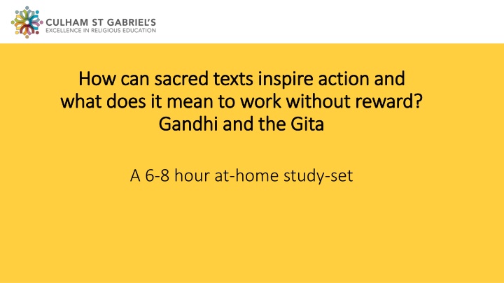 how can sacred texts inspire action
