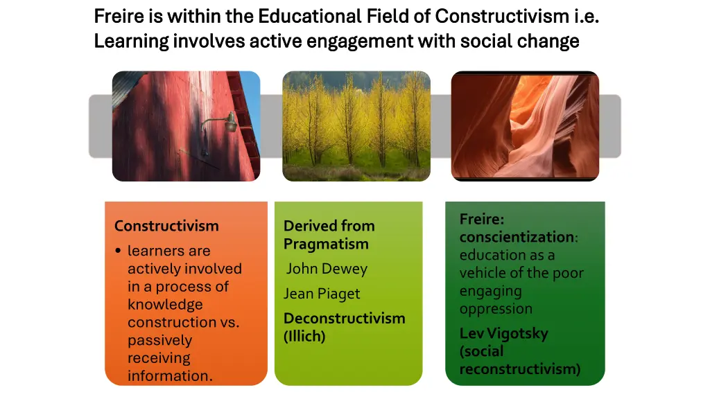 freire is within the educational field