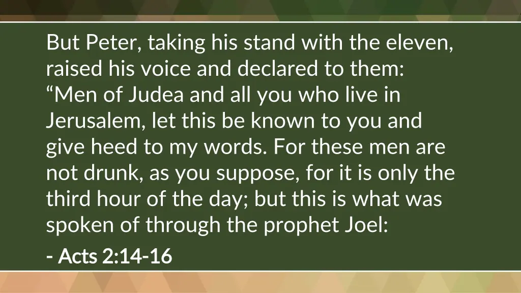 but peter taking his stand with the eleven raised