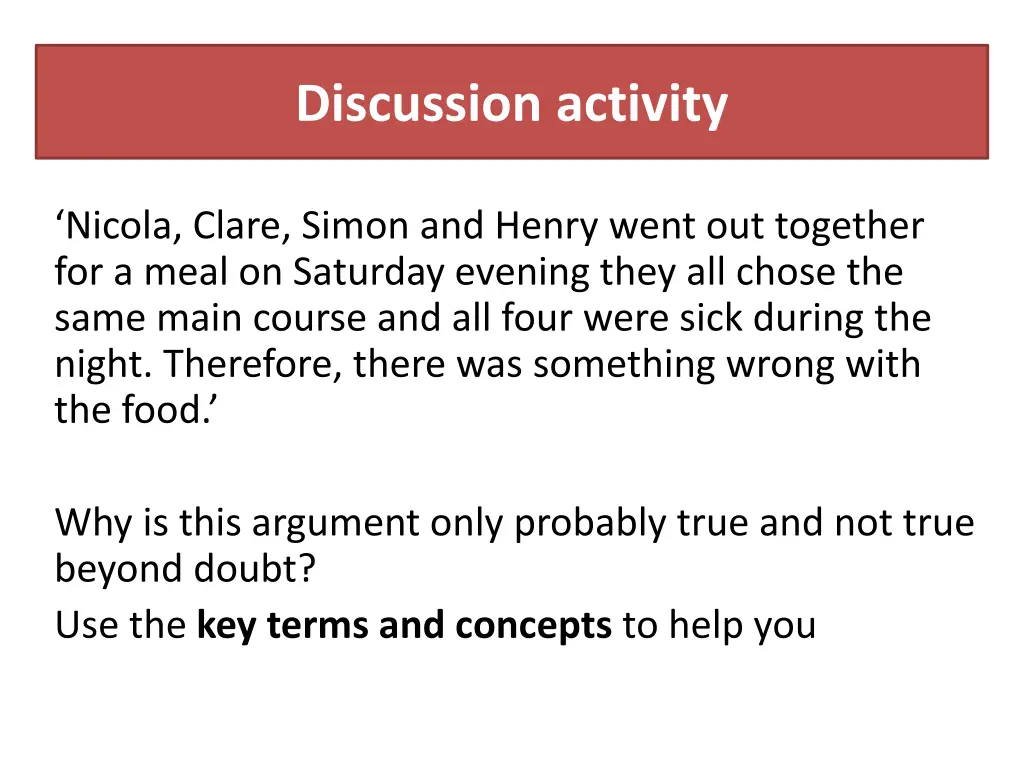 discussion activity