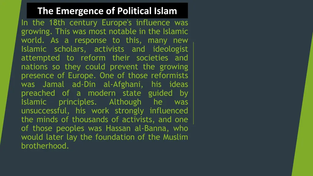the emergence of political islam