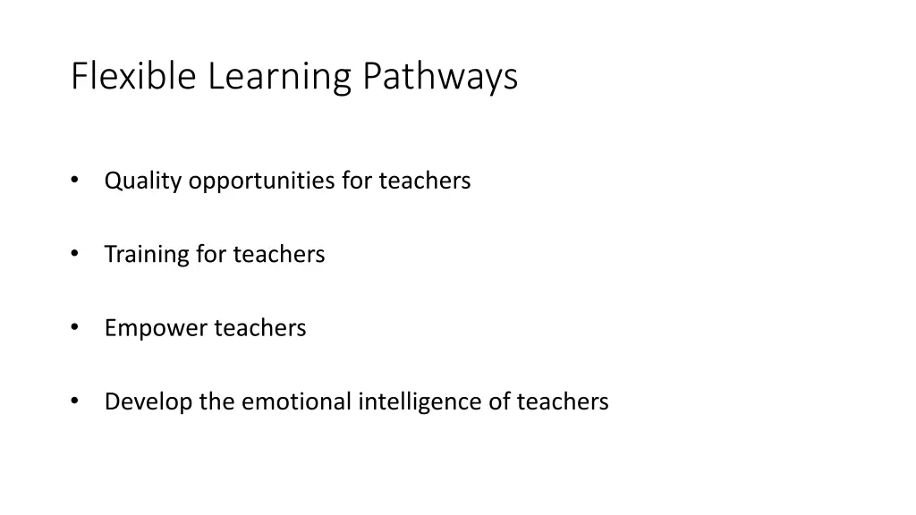 flexible learning pathways