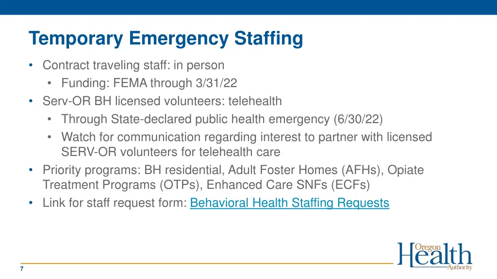 temporary emergency staffing