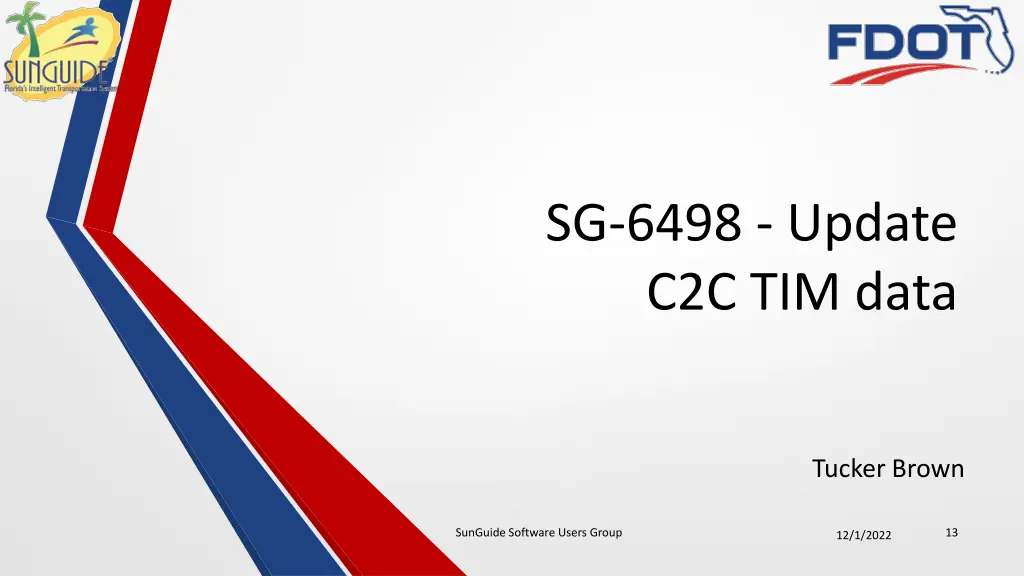 sg 6498 update c2c tim data