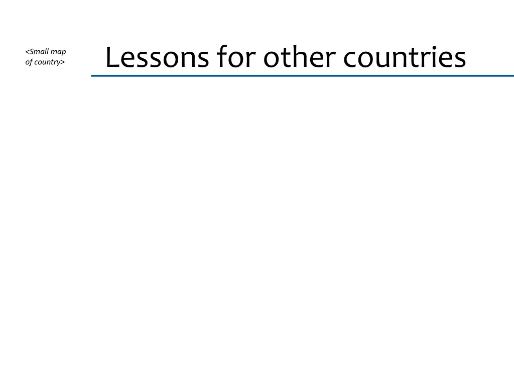 lessons for other countries