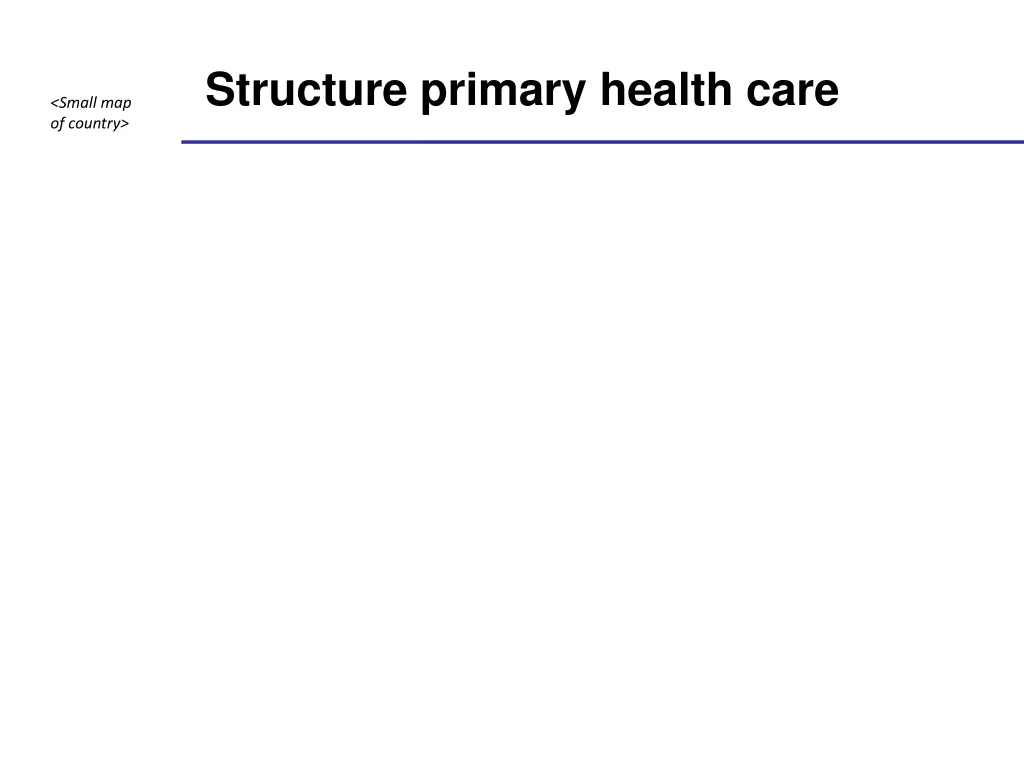 structure primary health care
