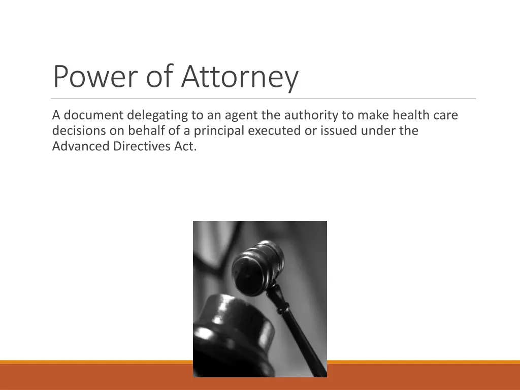 power of attorney