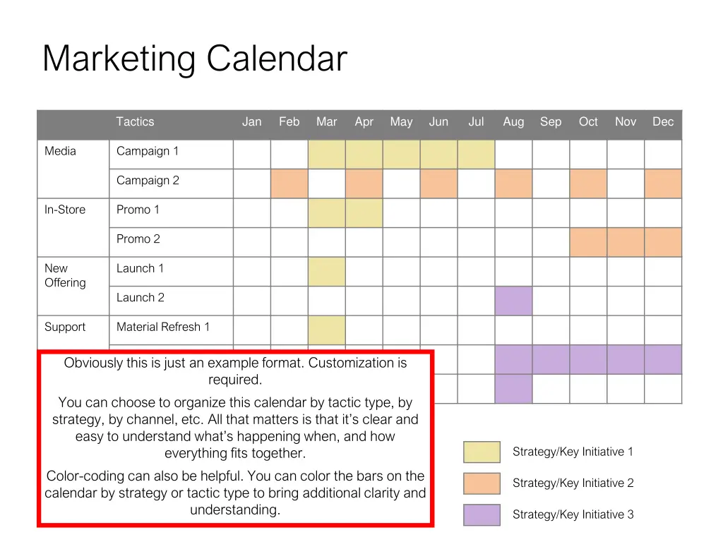 marketing calendar