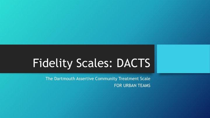 fidelity scales dacts