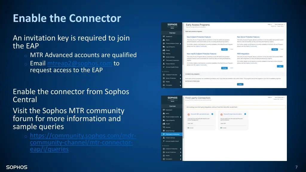 enable the connector
