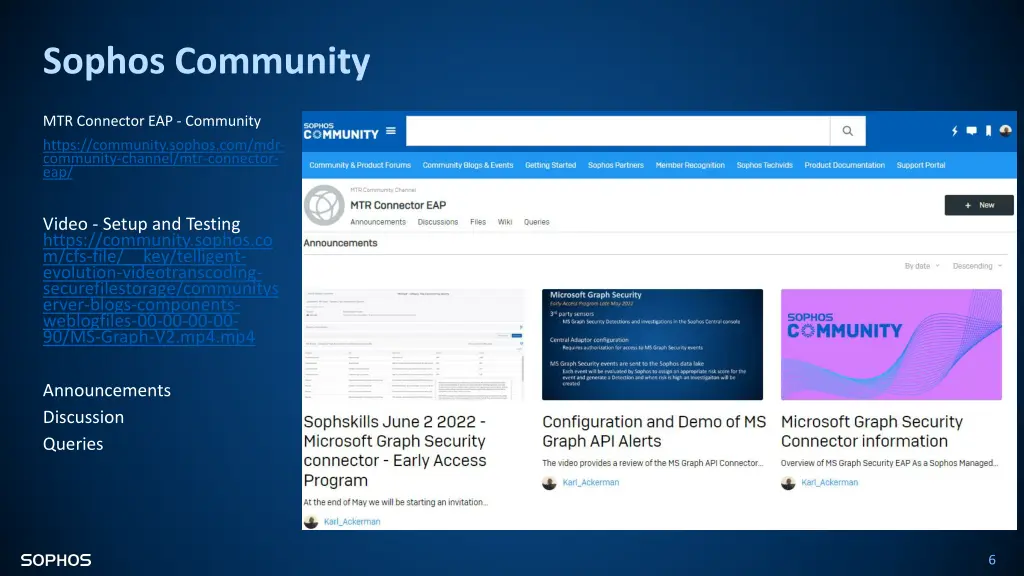 sophos community