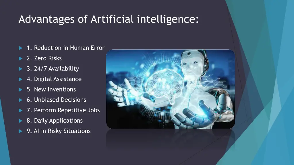 advantages of artificial intelligence
