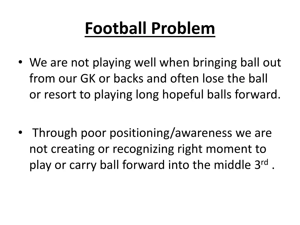 football problem