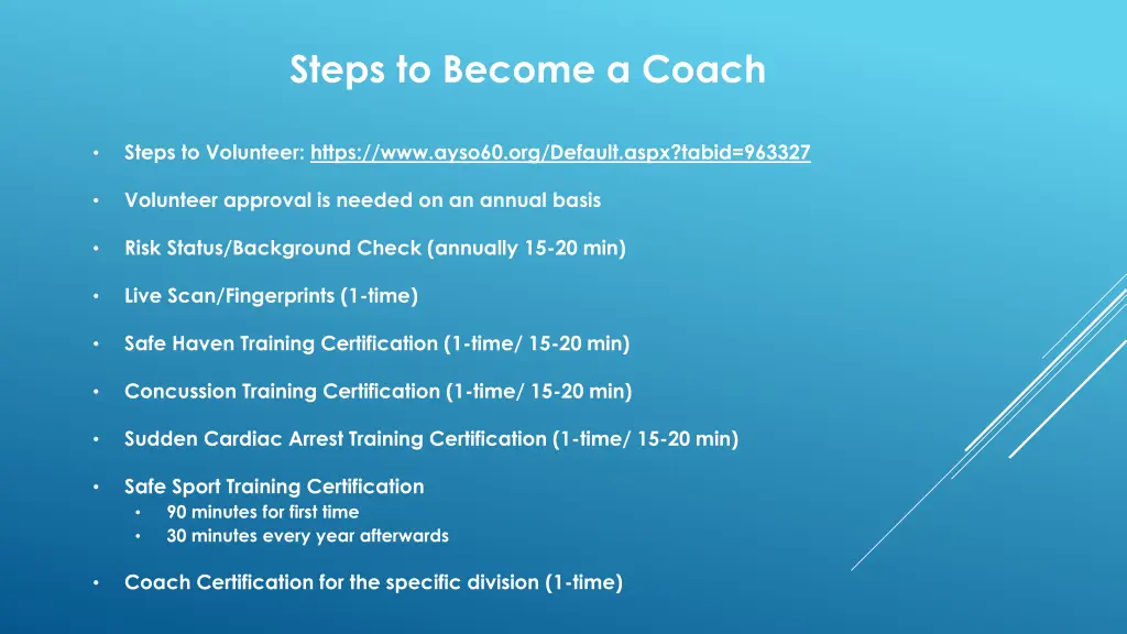 steps to become a coach