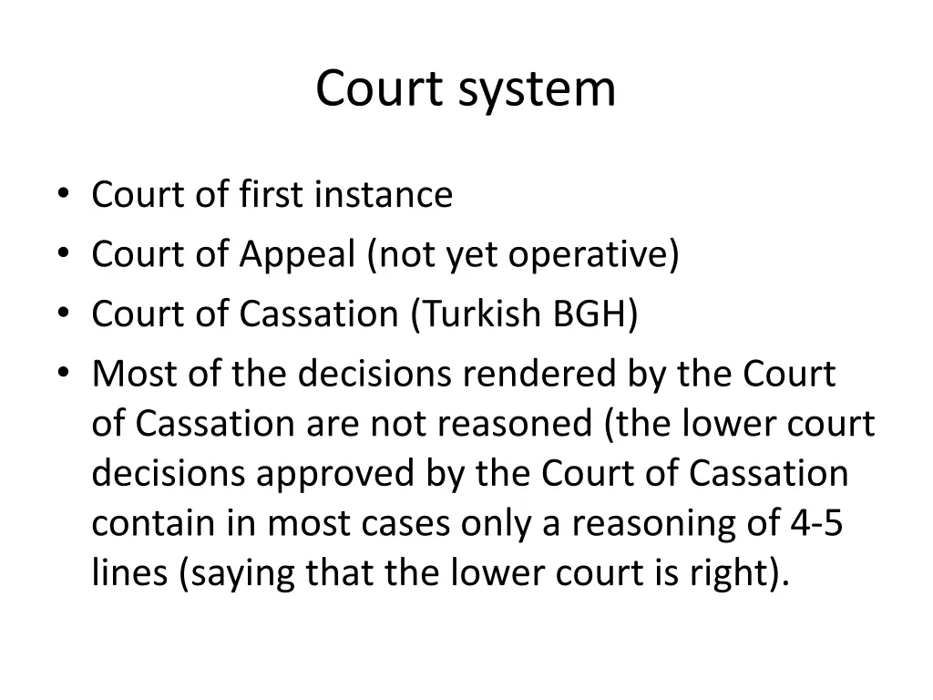 court system