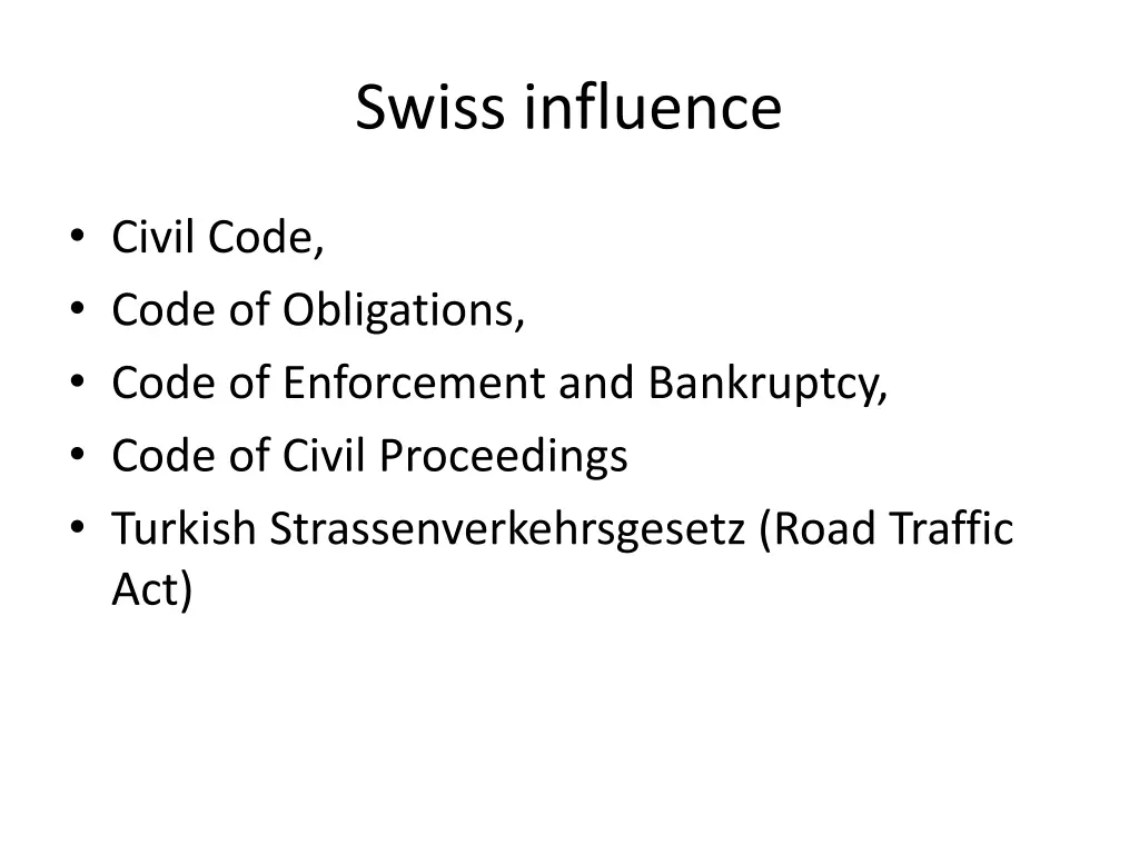 swiss influence